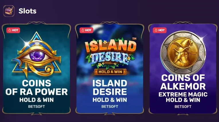 spinchester-slots-coins-of-ra-power-island-desire-and-coins-of-alkemor